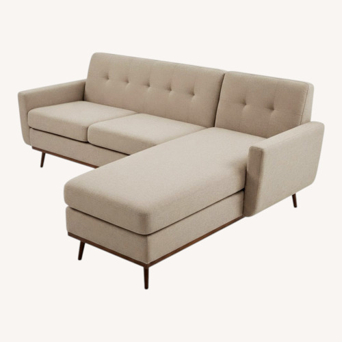 Used Weture 80" L-Shaped Sectional Chaise — Light Grey for sale on AptDeco