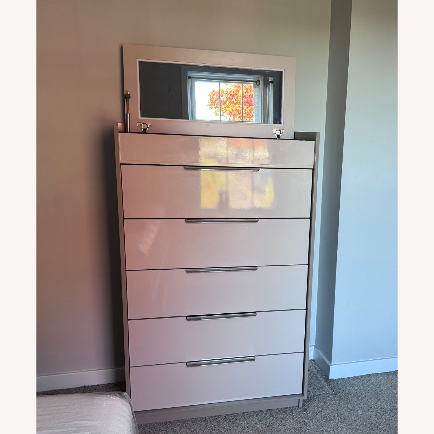 Wayfair Ebern Designs Light Brown Wood Dresser - image-1