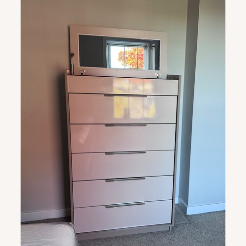 Used Wayfair Ebern Designs Light Brown Wood Dresser for sale on AptDeco