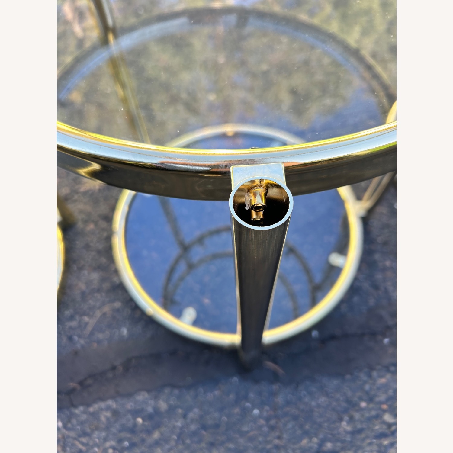 Milo Baughman Gold Metal Side Tables - image-6