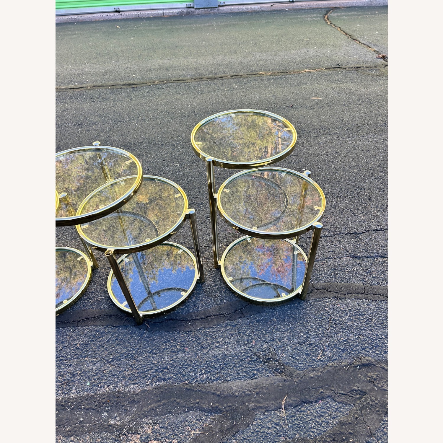 Milo Baughman Gold Metal Side Tables - image-8
