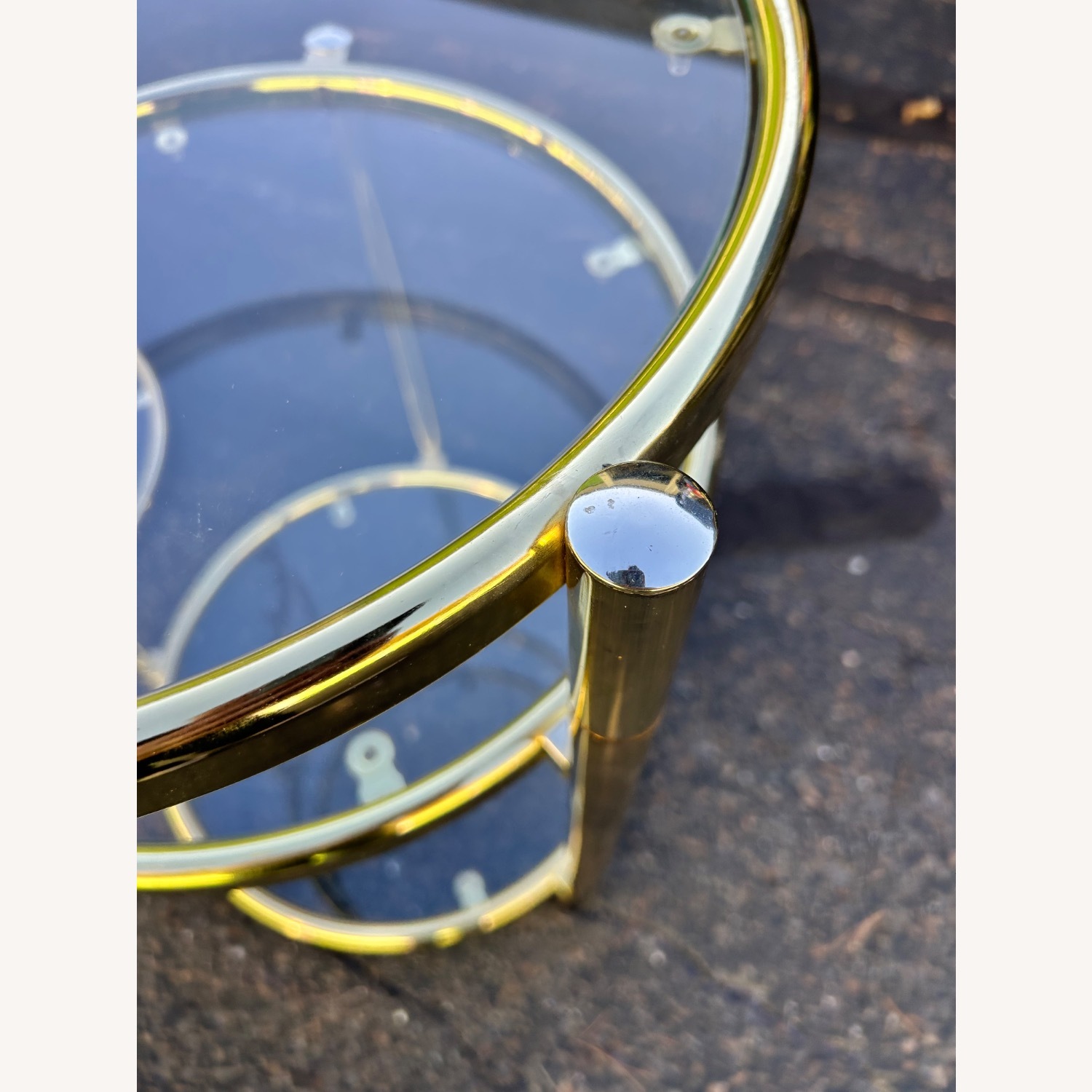 Milo Baughman Gold Metal Side Tables - image-12