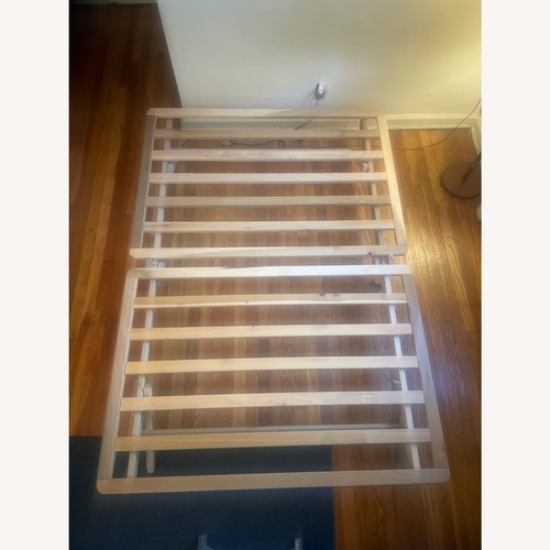 Used KD Frames Natural Wood Full Bed for sale on AptDeco