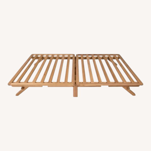 Used KD Frames Natural Wood Full Bed for sale on AptDeco