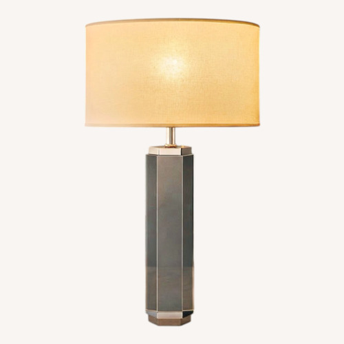 Used Restoration Hardware Hexagon Column Crystal Lamp for sale on AptDeco