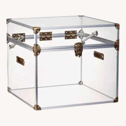 Used CB2 Mod Small Clear Acrylic Locker Trunk for sale on AptDeco