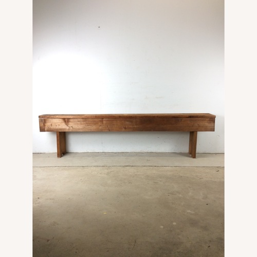 Used Antique Style Primitive Long Wooden Bench for sale on AptDeco