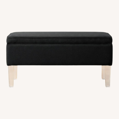 Used Black Velvet Storage Bench for sale on AptDeco