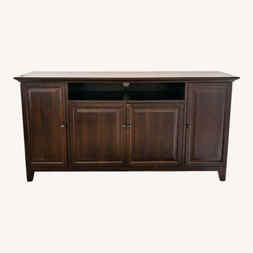 Used Pottery Barn Dark Brown Wood Sideboard for sale on AptDeco