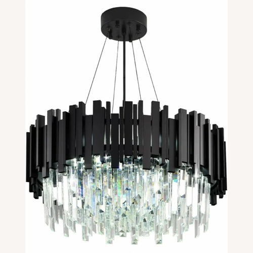 Used Modern Chandelier Crystal Light Fixture for sale on AptDeco