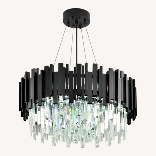 Used Modern Chandelier Crystal Light Fixture for sale on AptDeco