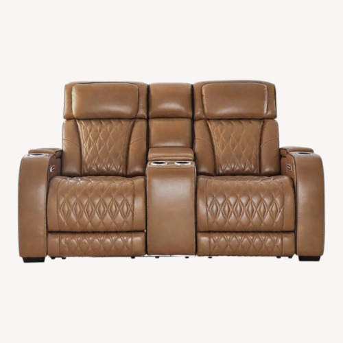 Used Ashley Furniture Boyington Light Brown 2 Seater Sofa for sale on AptDeco
