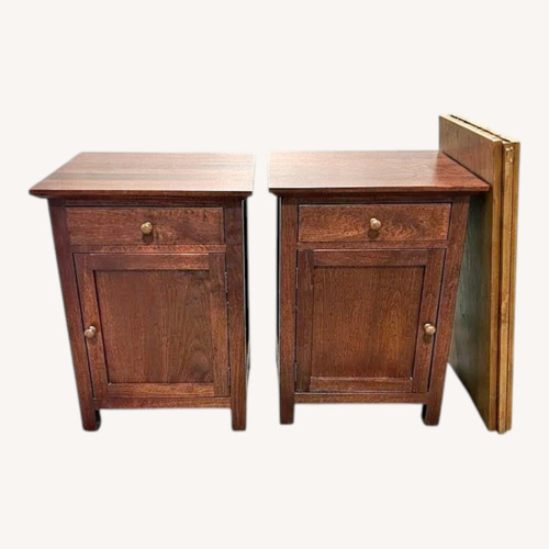 Used Mahogany Bedside Cabinet Right in Pair Photo for sale on AptDeco