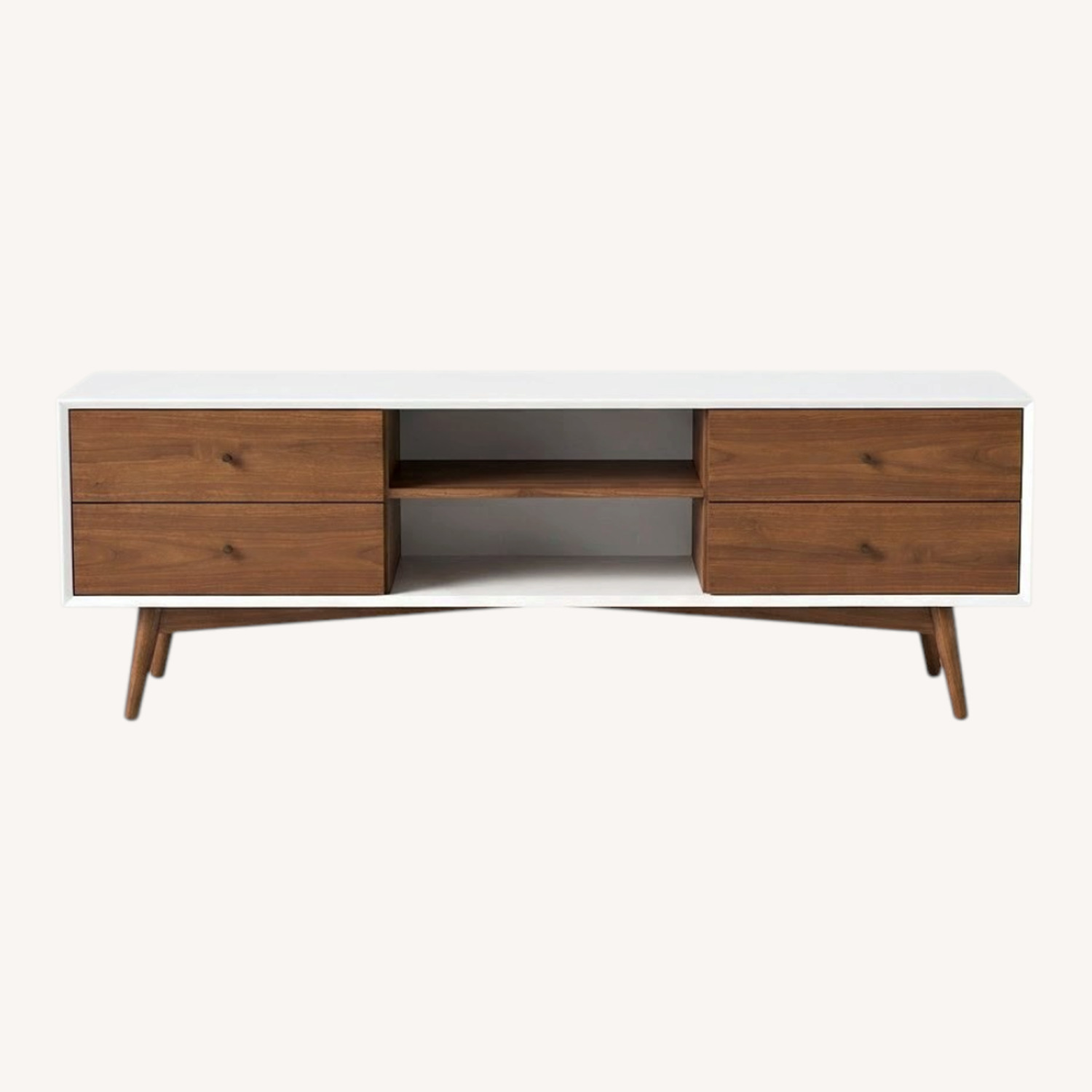 Mid & Mod 71" Mid-Century Modern TV Stand - image-0
