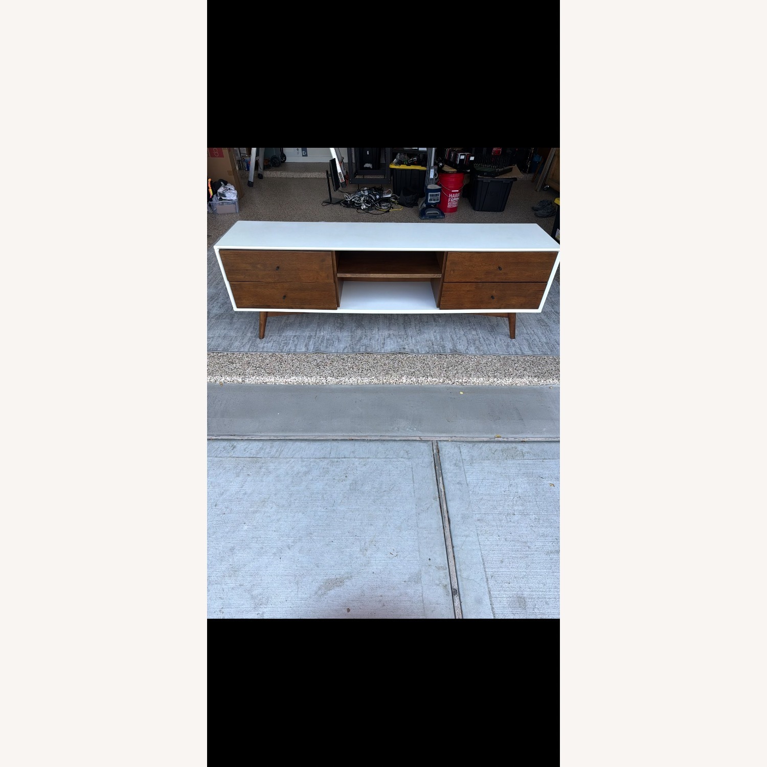 Mid & Mod 71" Mid-Century Modern TV Stand - image-1