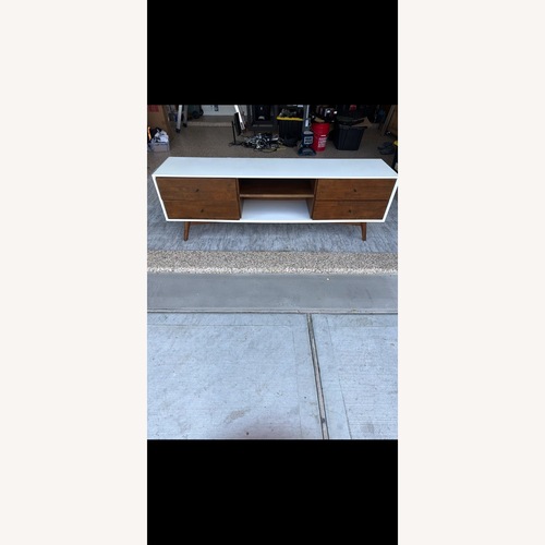 Used Mid & Mod 71" Mid-Century Modern TV Stand  for sale on AptDeco