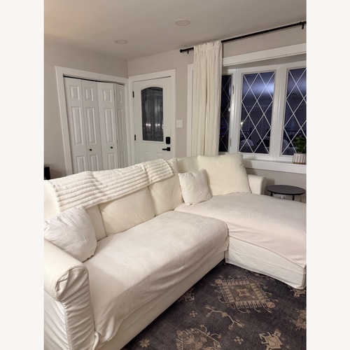 Used IKEA EKTORP White 2 Piece Sectional for sale on AptDeco