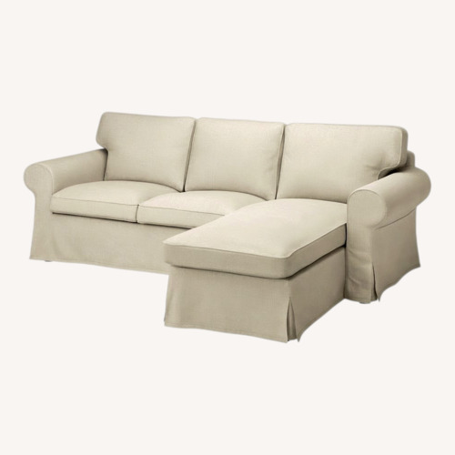 Used IKEA EKTORP White 2 Piece Sectional for sale on AptDeco