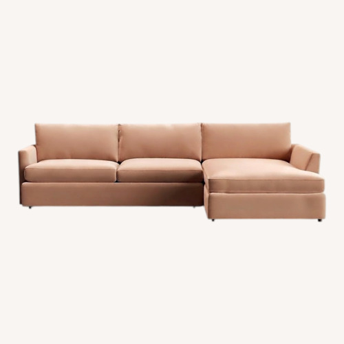 Used Crate & Barrel Lounge Deep 2-Piece L-Shaped Sectional Sofa with Corner Bumper for sale on AptDeco