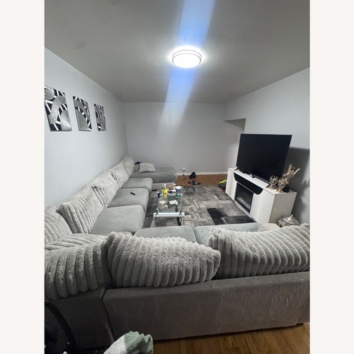 Used Gray 3 Piece Secional for sale on AptDeco