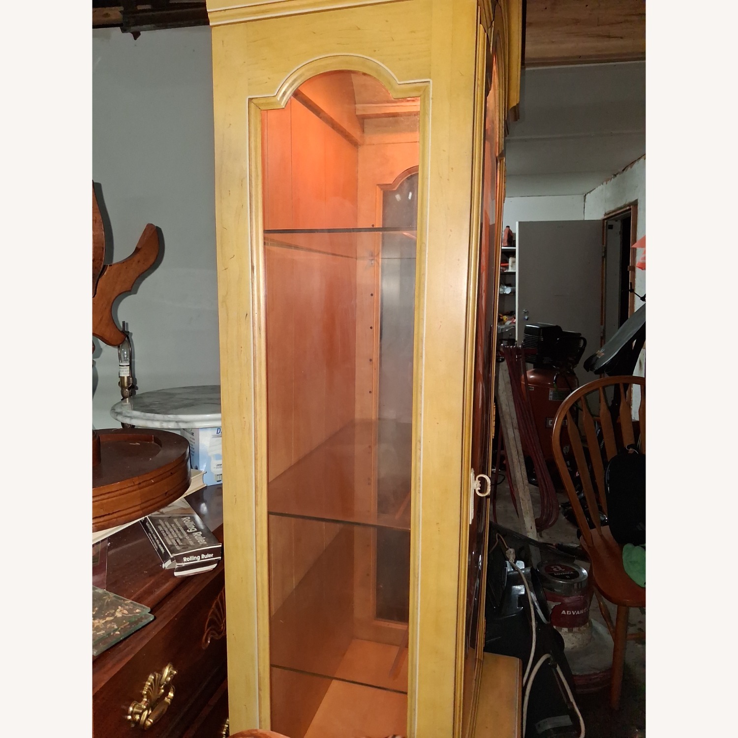 Vintage/Antique Finds Light Brown Wood Bookcase - image-3