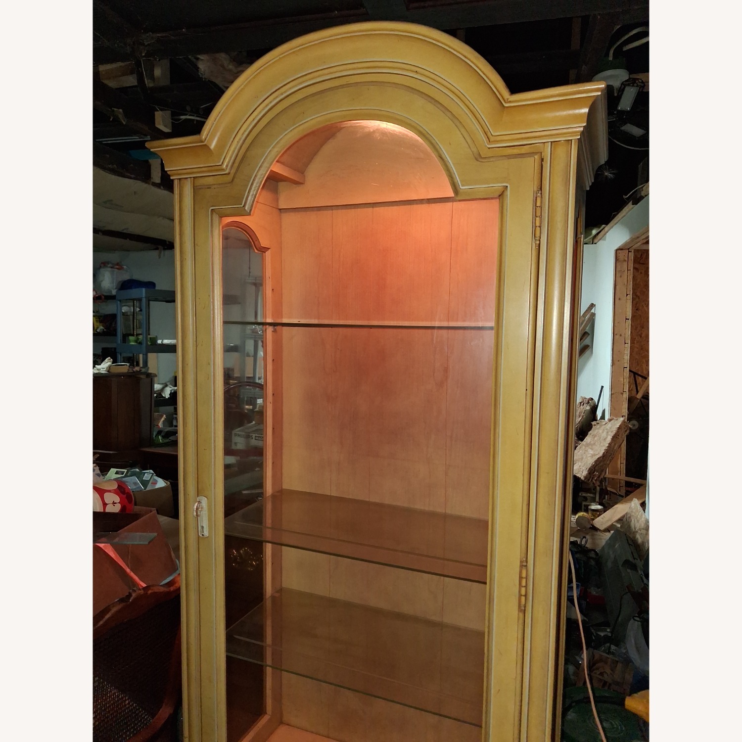 Vintage/Antique Finds Light Brown Wood Bookcase - image-5