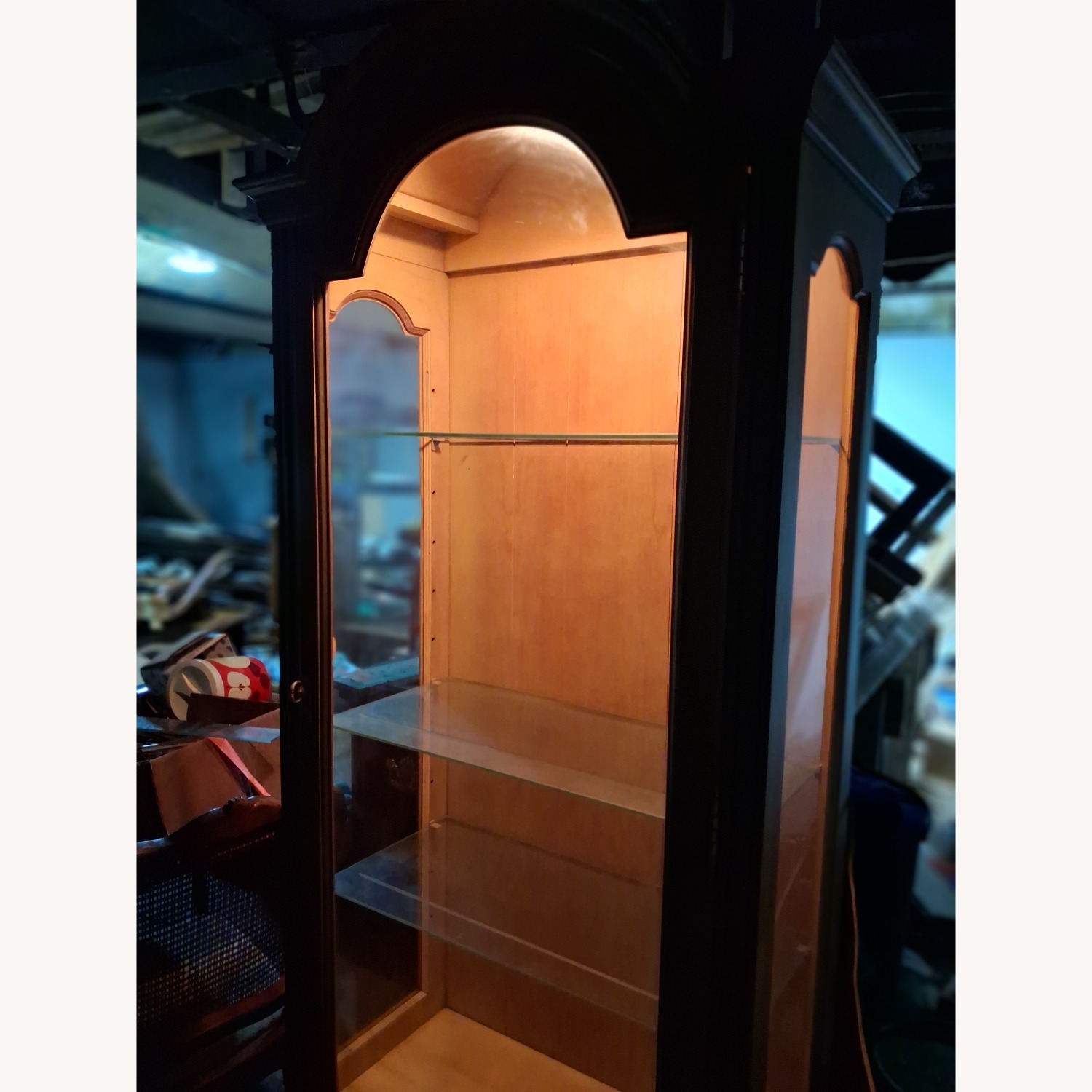 Vintage/Antique Finds Light Brown Wood Bookcase - image-6