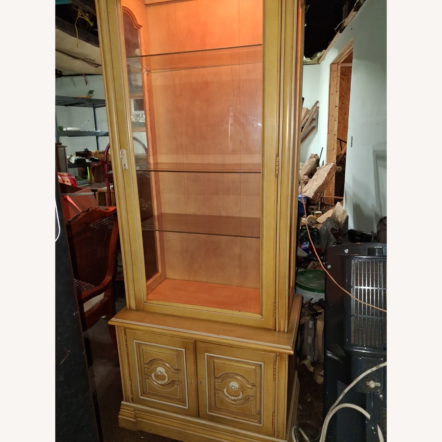 Vintage/Antique Finds Light Brown Wood Bookcase - image-1