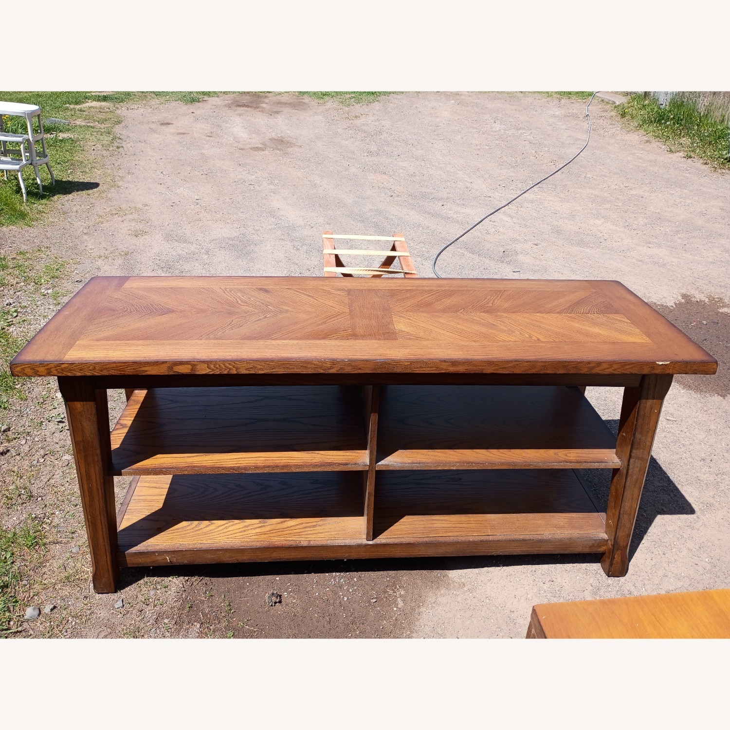 Vintage/Antique Wooden Entertainment Center  - image-1