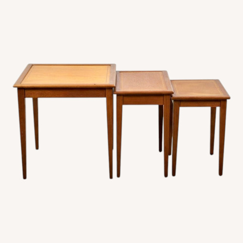 Used Vintage/Antique Finds Dark Brown Wood Side Table for sale on AptDeco
