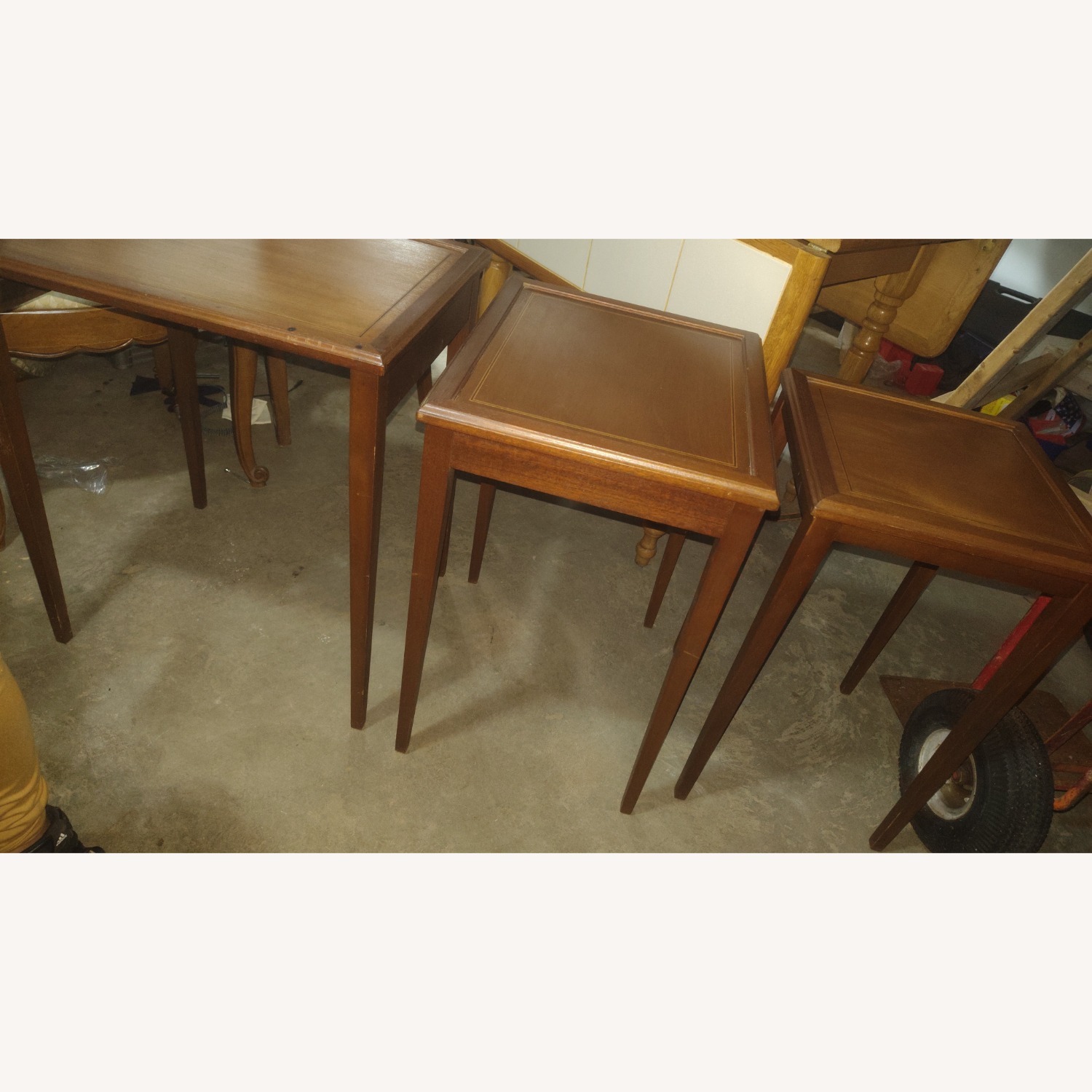 Vintage/Antique Finds Dark Brown Wood Side Table - image-4