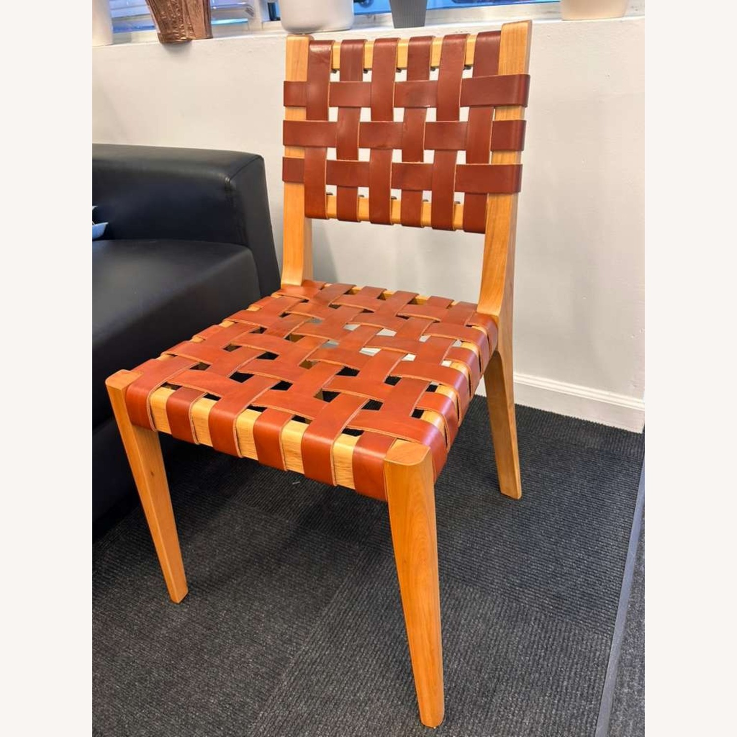 Selema Modena Woven Mid Century Guindo Wood Chairs - Set of 12 - image-4