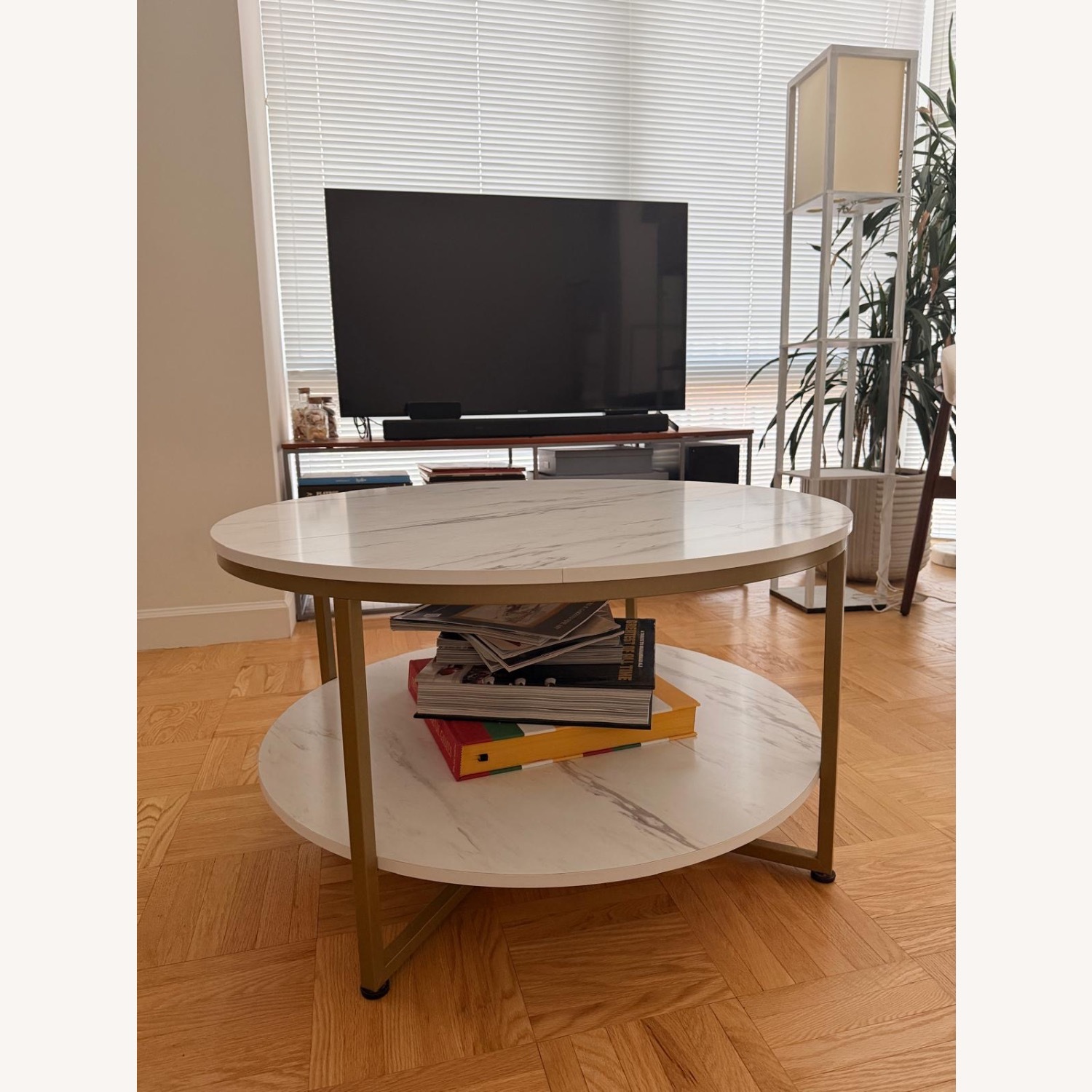 Overstock White Wood Coffee Table - image-2