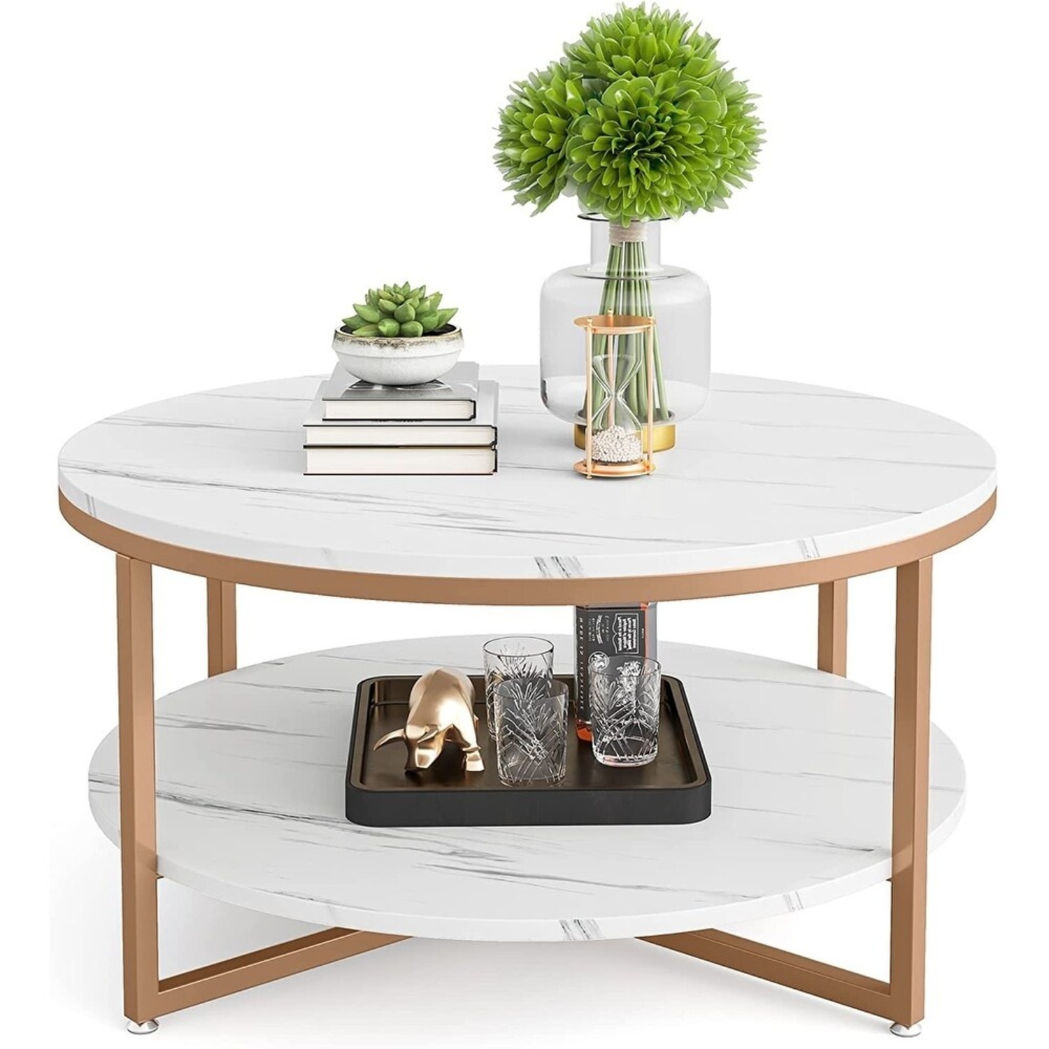 Overstock White Wood Coffee Table - image-5