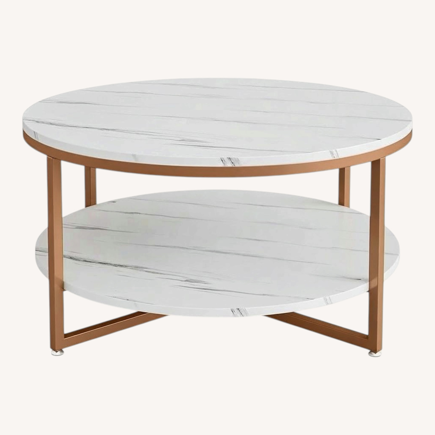 Overstock White Wood Coffee Table - image-0
