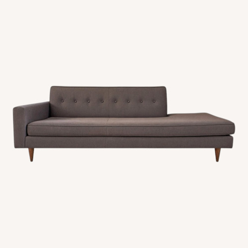 Used Design Within Reach Bantam Studio Sofa 86" – One Arm, Dark Gray for sale on AptDeco