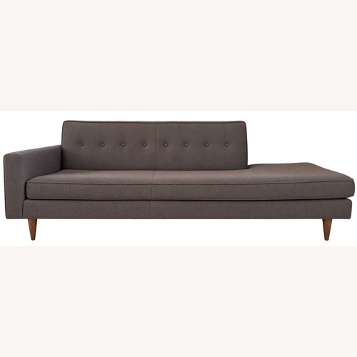 Used Design Within Reach Bantam Studio Sofa 86" – One Arm, Dark Gray for sale on AptDeco