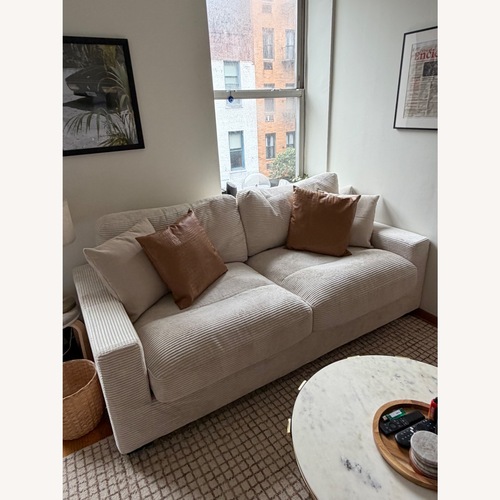 Used Bob's Discount Furniture Natural 3+ Seater Sofa for sale on AptDeco