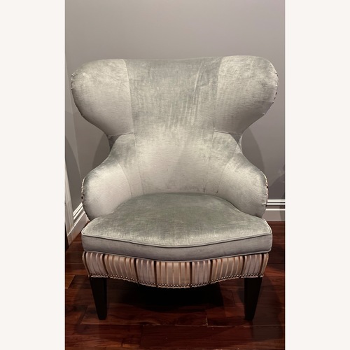Used Ethan Allen Light Gray Fabric Accent Chair for sale on AptDeco