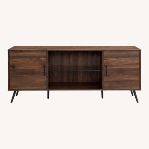 Used Dark Brown Wood Media Storage for sale on AptDeco