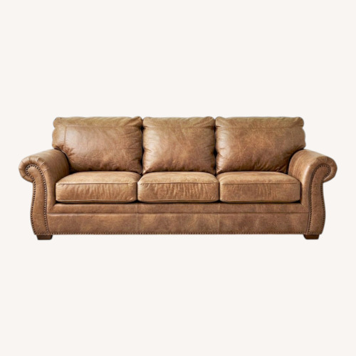 Used Light Brown Fabric 3+ Seater Sofa for sale on AptDeco