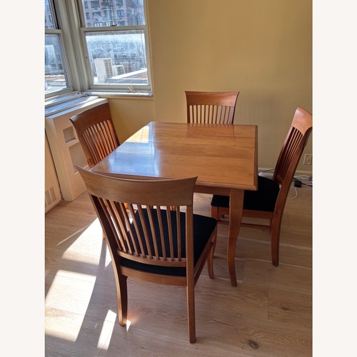 Used Nichols & Stone Extendable Dining Table + 4 Chairs for sale on AptDeco