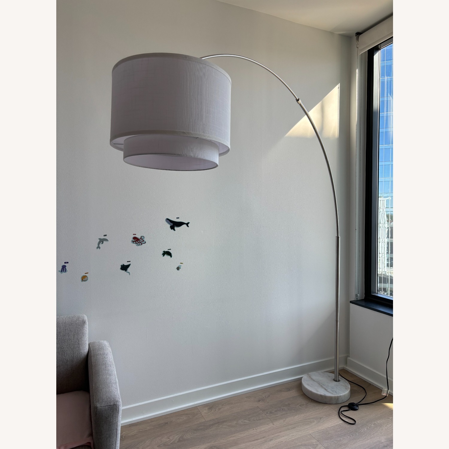 Modern Overarching Floor Lamp - image-3