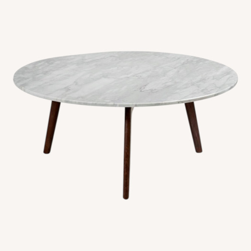 Used Article Mara Coffee Table, White Marble for sale on AptDeco