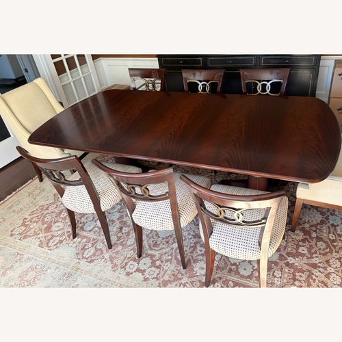 Used Thomas Pheasant for Baker Mahogany Dining Set for sale on AptDeco