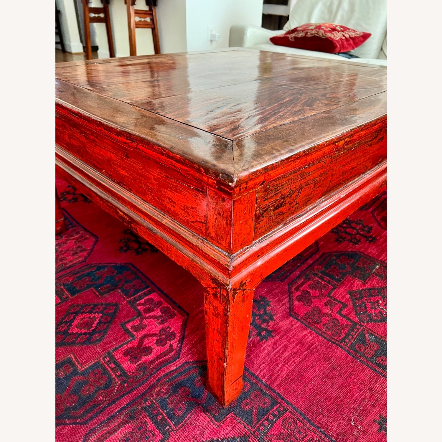 Vintage/Antique Finds Wood Coffee Table - image-8