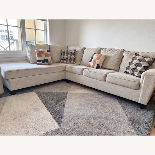 Used Ashley Furniture Abinger Light Gray 2 Piece Sectional for sale on AptDeco