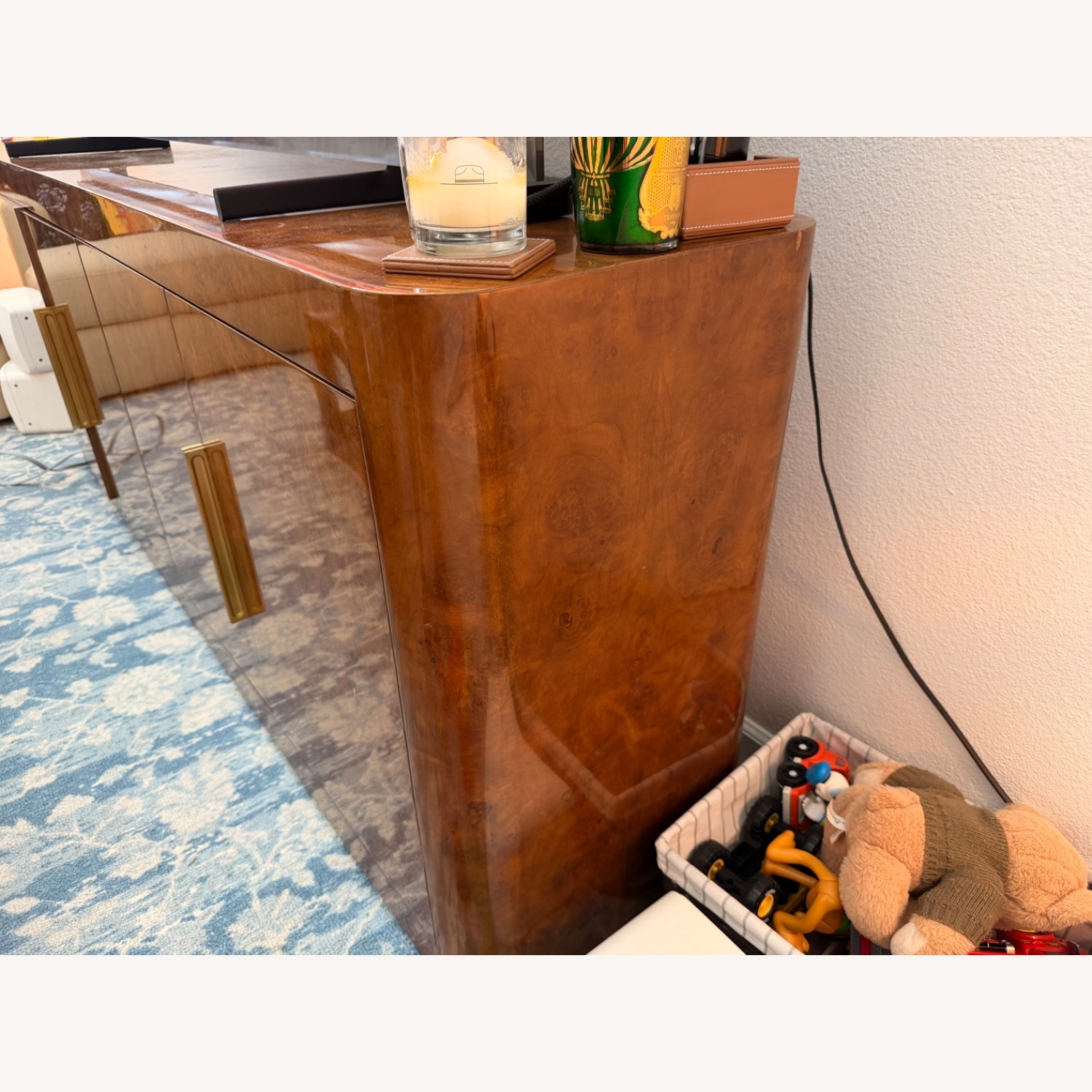 Restoration Hardware Bardot Burl Media Console - image-4