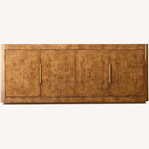 Used Restoration Hardware Bardot Burl Media Console for sale on AptDeco