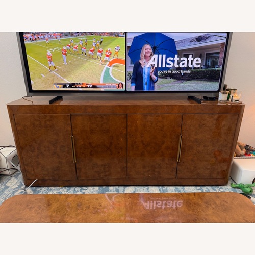 Used Restoration Hardware Bardot Burl Media Console for sale on AptDeco